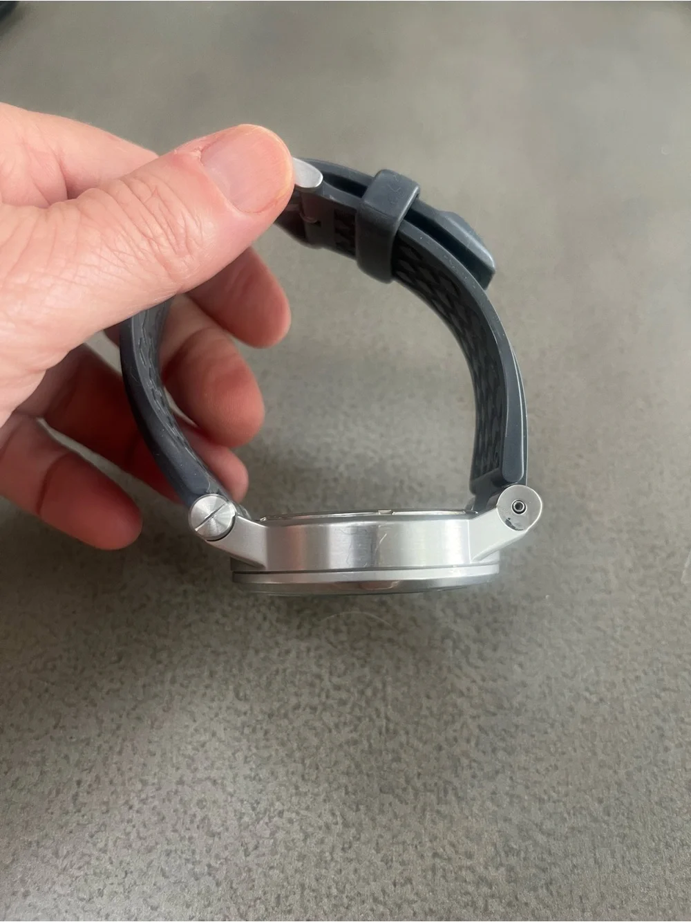 Michael Kors Steel Dylan Chron Gray Silicone strap